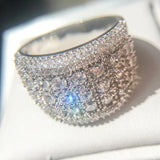 Sparkling Wide Ring