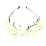 White Floral Hair Band