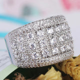 Sparkling Wide Ring