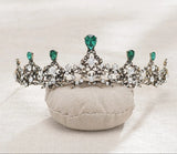 Amaryllis Vintage Green Crystal Tiara