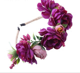 Purple Floral Hair Band