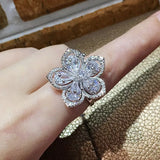 S925 Flower Ring