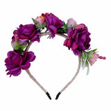 Purple Floral Hair Band