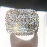 Sparkling Wide Ring