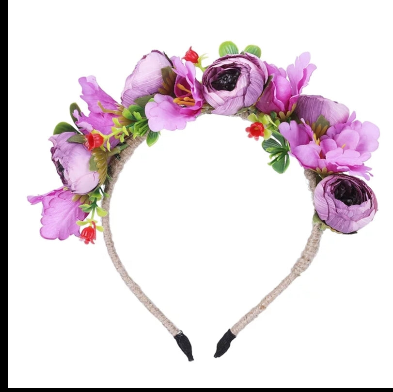 Floral hair band